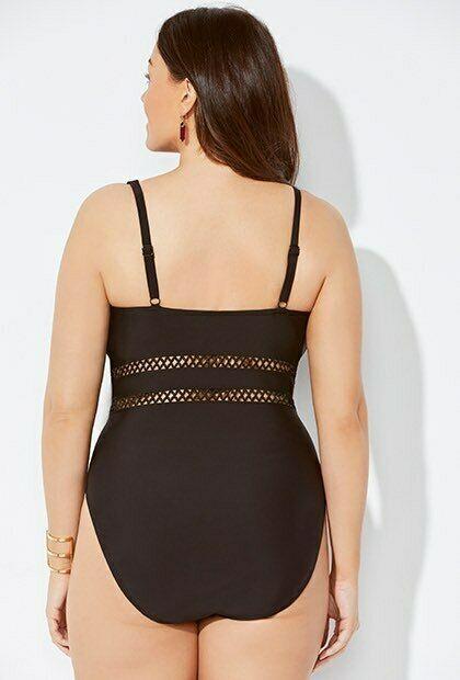 Womens Halter Plus Size Swimsuit-STYLEGOING