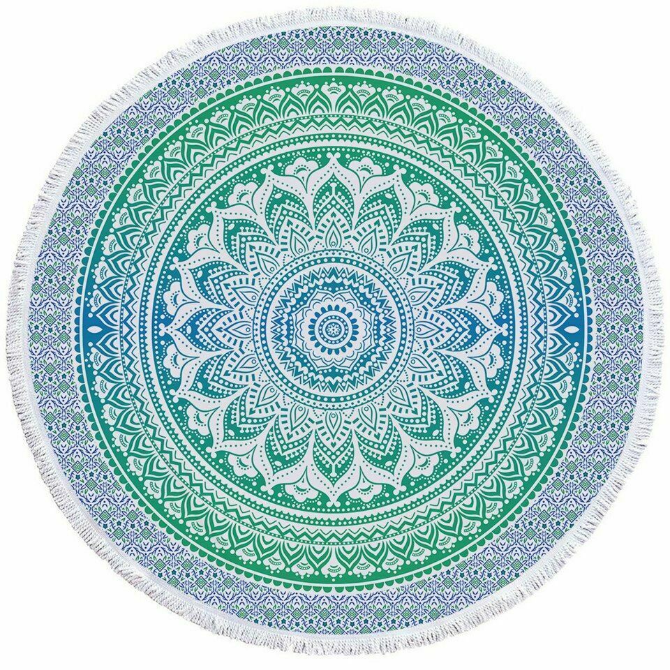 Women Beach Round Tasse Towel-STYLEGOING