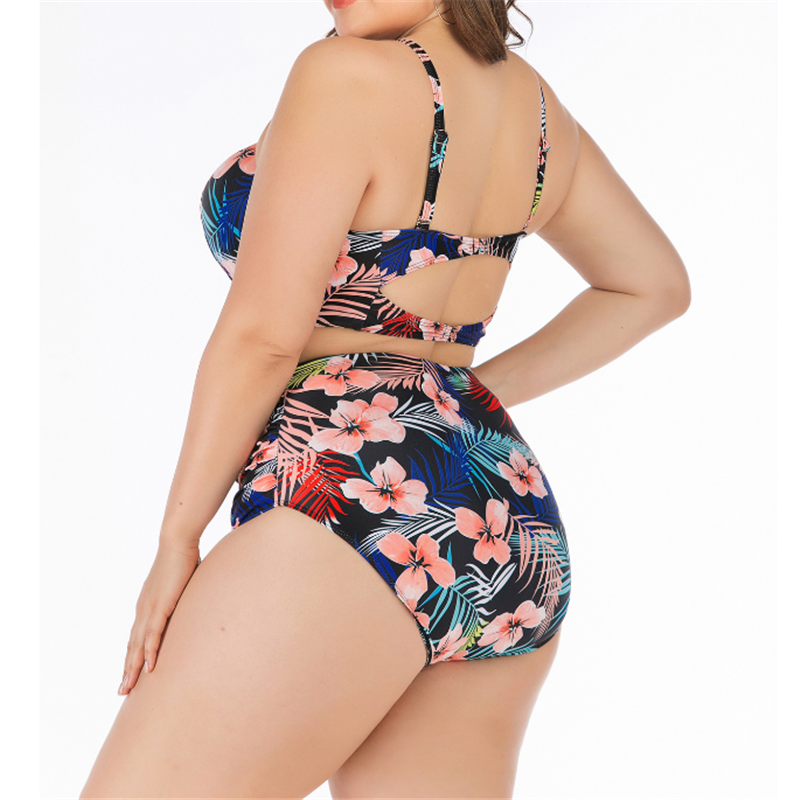 Plus Size Two Pieces Bikini Set-STYLEGOING