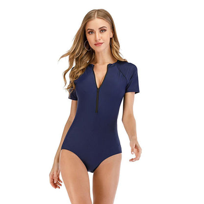 One Piece Rash Guard Swimwear-STYLEGOING