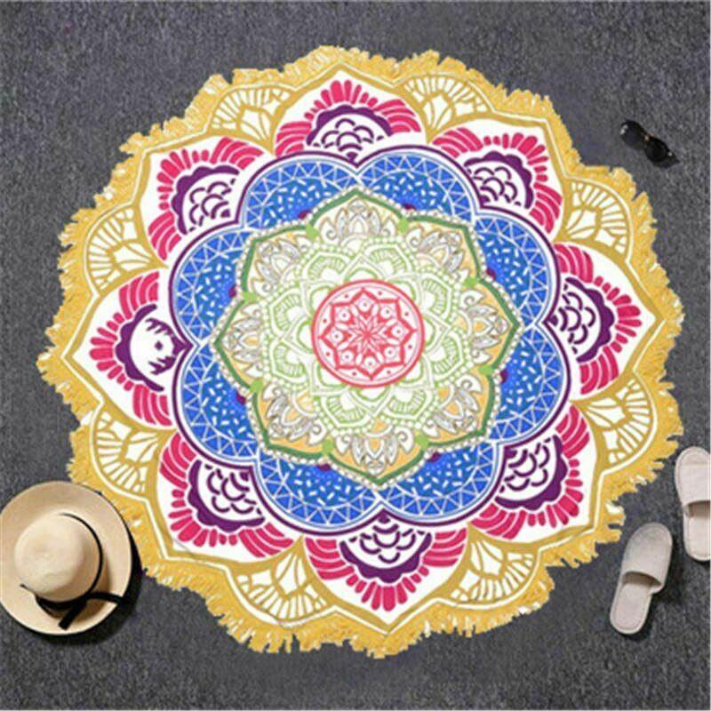 Women Beach Round Tasse Towel-STYLEGOING