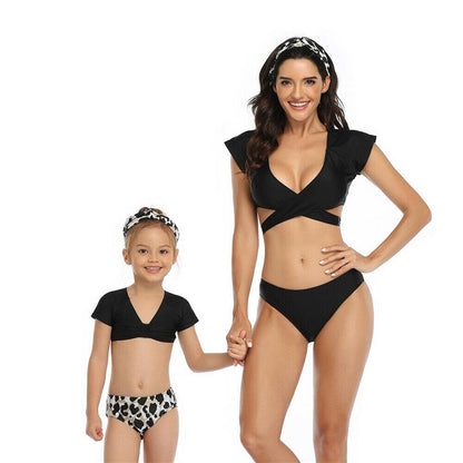 Mother and Daughter High Waist Bikini-STYLEGOING