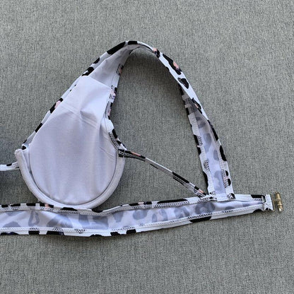 Leopard Bra Bikini Swimwear-STYLEGOING