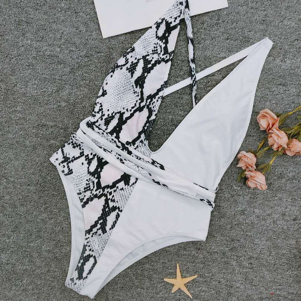 Sexy Snake Monokini Bikini Swimsuit-STYLEGOING