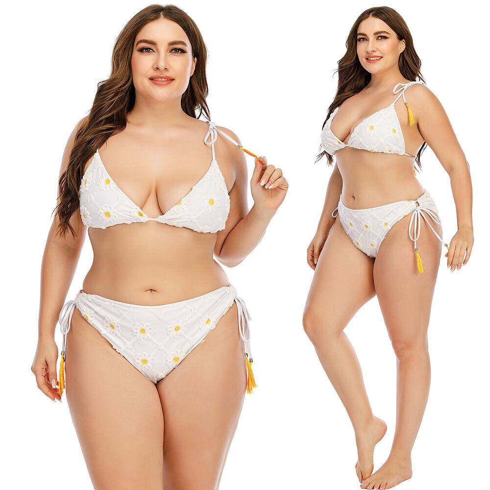 Plus Size Tassel Bikini Set Bra-STYLEGOING