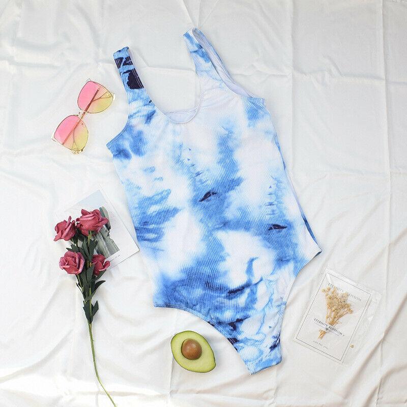 Tie Dye One Piece Swimsuit Bikini-STYLEGOING