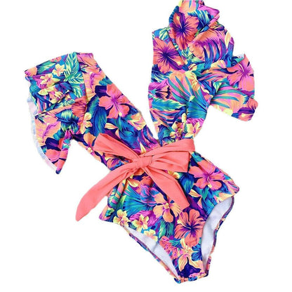 Women's One Piece Belt Monokini-STYLEGOING