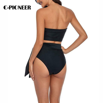Black Sexy High Waist Bikini-STYLEGOING