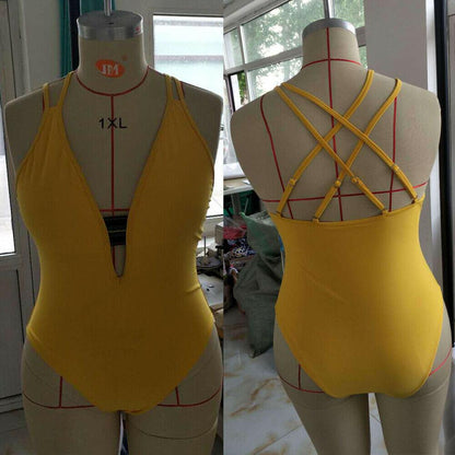 Plus Size One Piece Swimwear Swimsuit-STYLEGOING