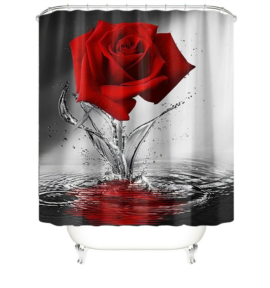 Rose Bathroom Rug Set-STYLEGOING