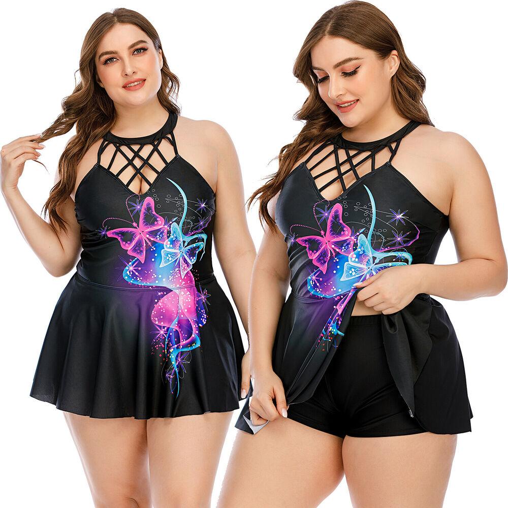 Plus Size Beach Monokini Swimsuit-STYLEGOING