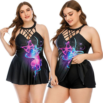 Plus Size Beach Monokini Swimsuit-STYLEGOING