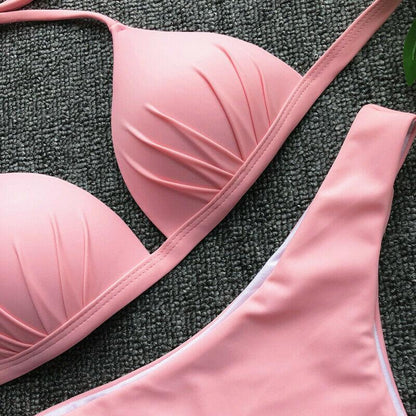 Womens Swimwear Triangle Bikini Set-STYLEGOING
