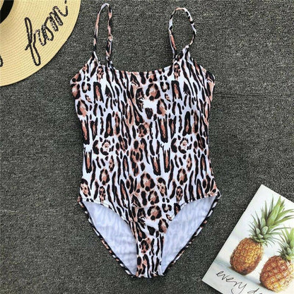 Leopard One Piece Bikini Set-STYLEGOING