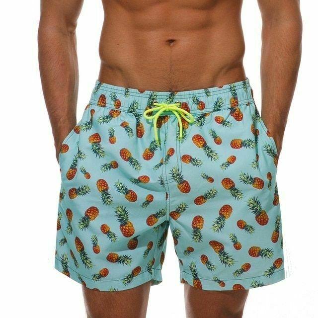 Men Swim Shorts Swimwear Beach Swimsuit-STYLEGOING