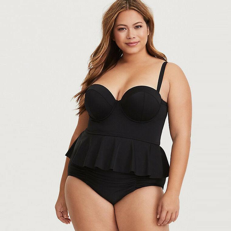 Plus Size Bikini Set Swimwear Swimsuit-STYLEGOING