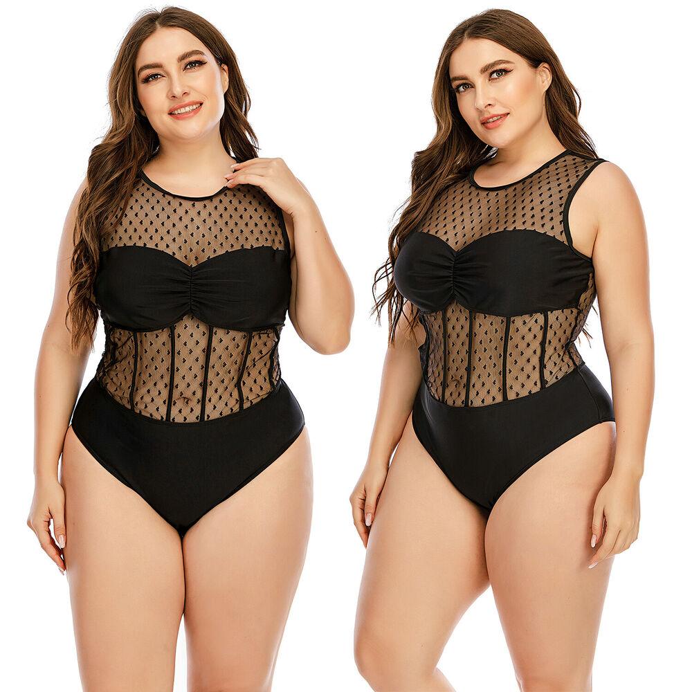 Plus Size Monokini Bikini Swimwear-STYLEGOING