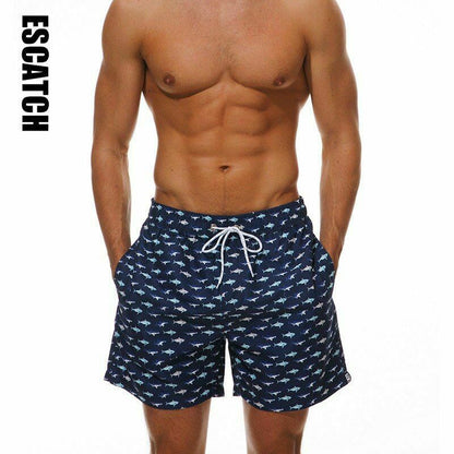 Men Swim Shorts Swimwear Beach Swimsuit-STYLEGOING
