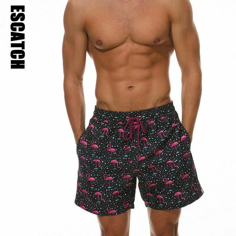 Men Swim Shorts Swimwear Beach Swimsuit-STYLEGOING