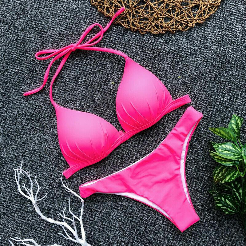 Womens Swimwear Triangle Bikini Set-STYLEGOING