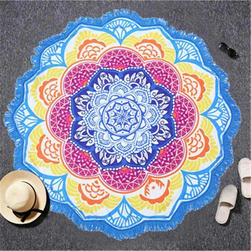 Women Beach Round Tasse Towel-STYLEGOING