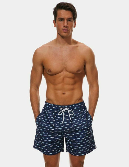 Men Swim Shorts Swimwear Beach Swimsuit-STYLEGOING