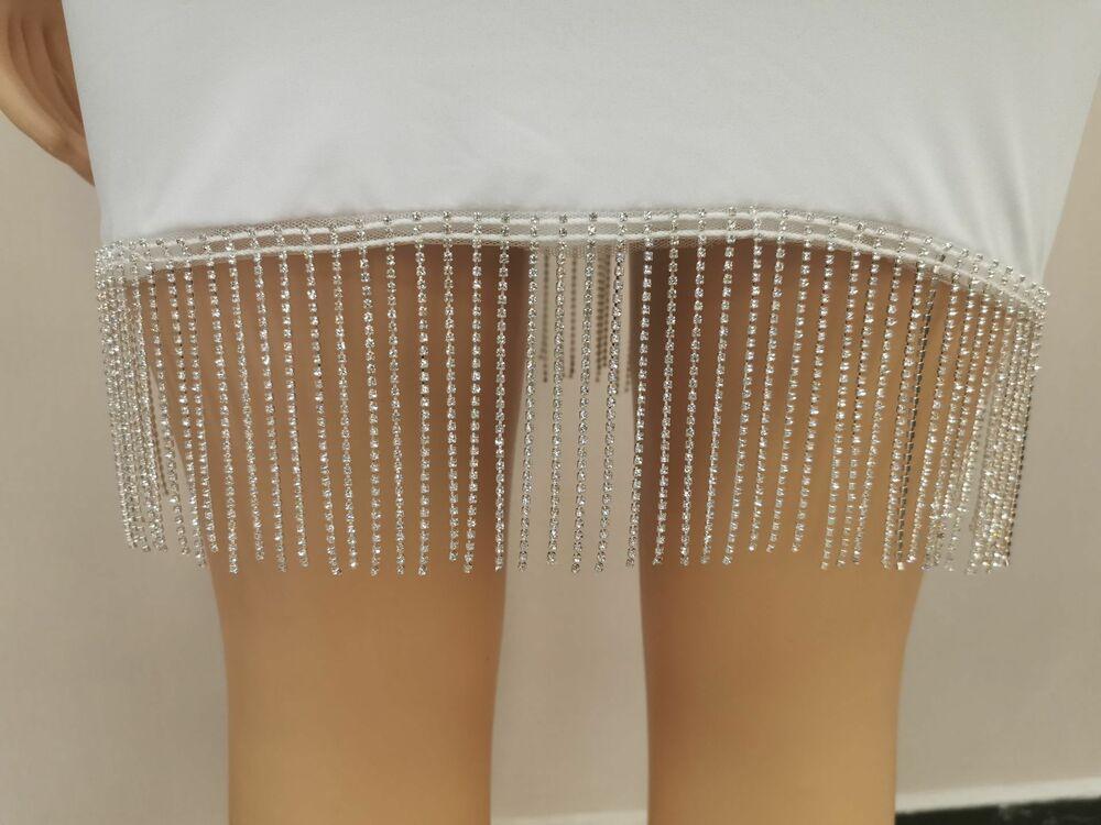 Sexy Tassel Sleeveless Mini Bodycon Cocktail Clubwear-STYLEGOING