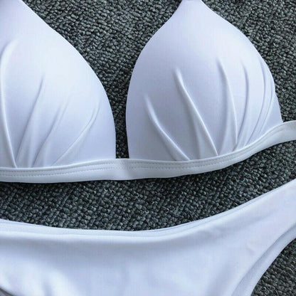 Womens Swimwear Triangle Bikini Set-STYLEGOING