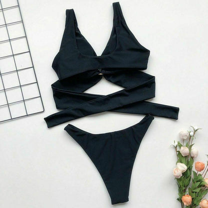 Sexy Women Bikini High Waist Beach Wear-STYLEGOING
