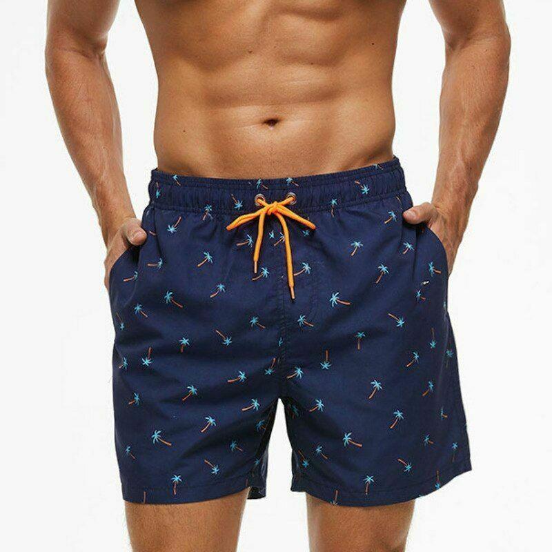 Men Swim Shorts Swimwear Beach Swimsuit-STYLEGOING