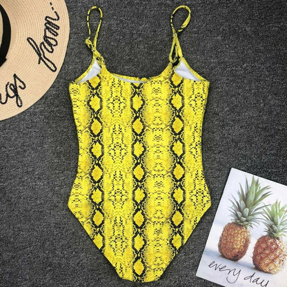 Leopard One Piece Bikini Set-STYLEGOING