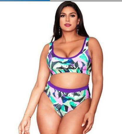 Plus Size Bikini Set Swimwear-STYLEGOING
