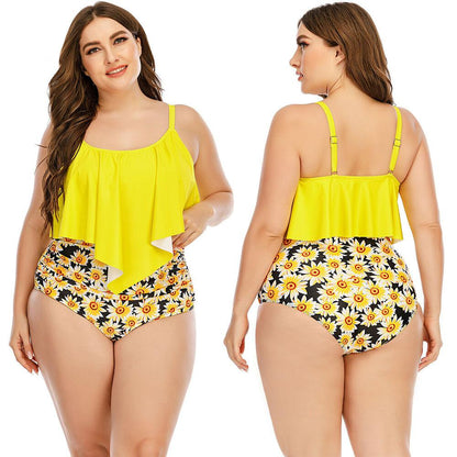 Plus Size Swimsuit High Waist Bikini-STYLEGOING
