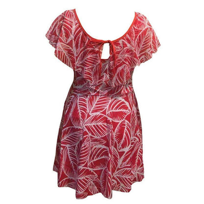 One Piece Plus Size Swimdress-STYLEGOING