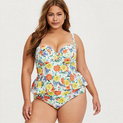 Plus Size Bikini Set Swimwear Swimsuit-STYLEGOING