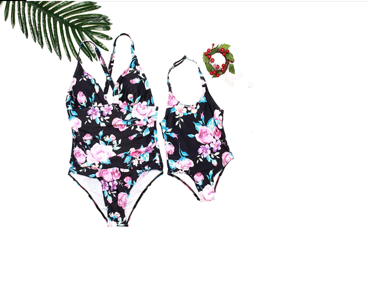 Family Floral One-piece Swimsuit-STYLEGOING