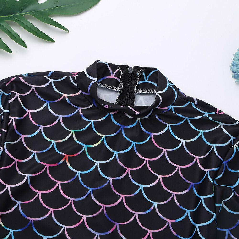 One Piece Mermaid Scale Print Swimwear-STYLEGOING