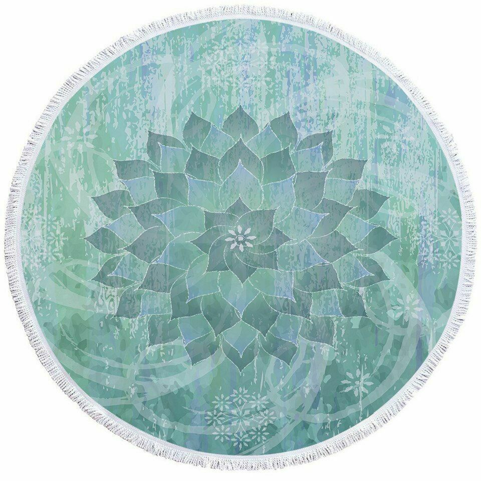 Women Beach Round Tasse Towel-STYLEGOING