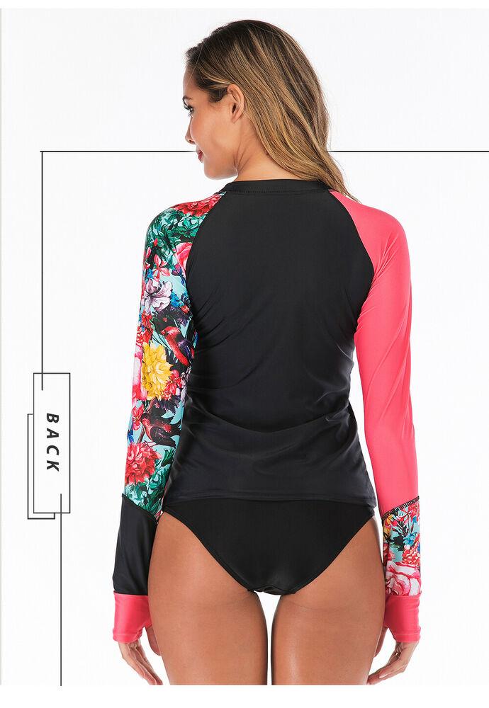 Long Sleeve Rash Guard Scuba Beathwear-STYLEGOING