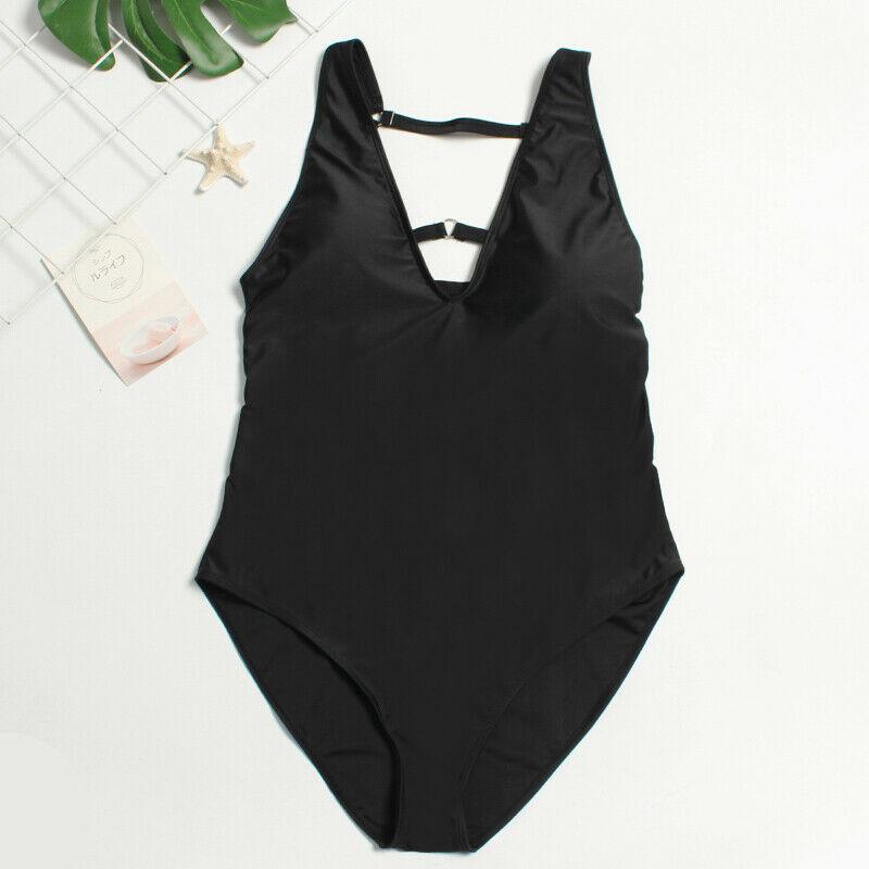 Womens Plus Size Monokini Swimwear-STYLEGOING
