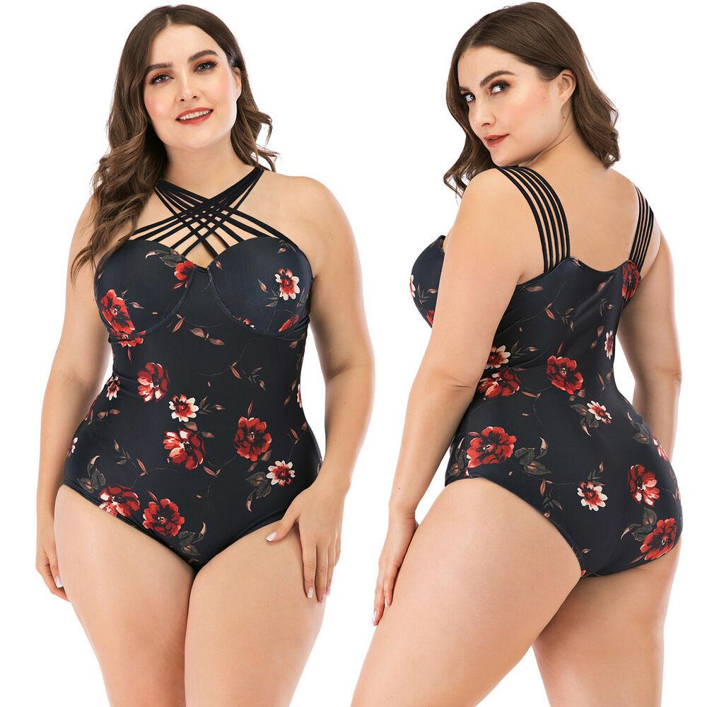 Plus Size Monokini Bikini Swimwear-STYLEGOING