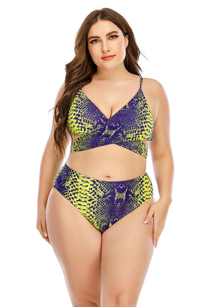 Plus Size Bandage Beach Bikini-STYLEGOING