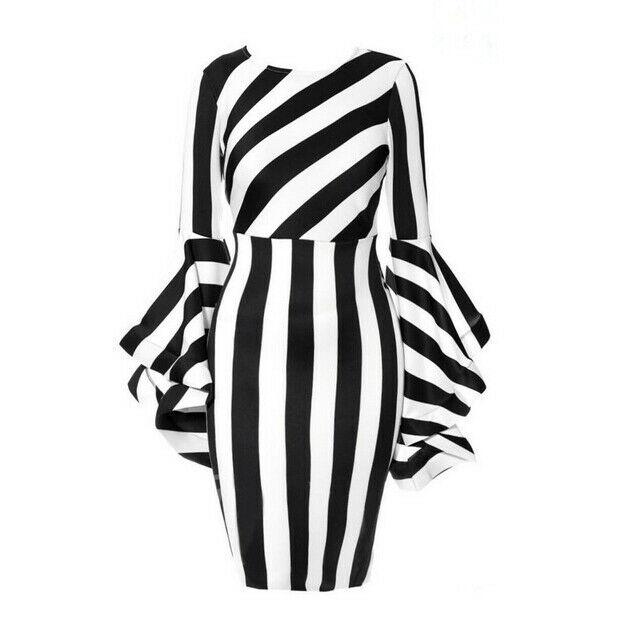 Womens Plus Size Ruffle Sleeve Midi Dresses-STYLEGOING