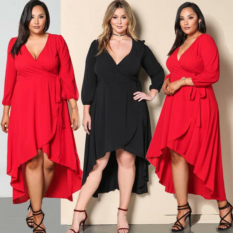 Plus Size Evening Cocktail Prom Dresses-STYLEGOING