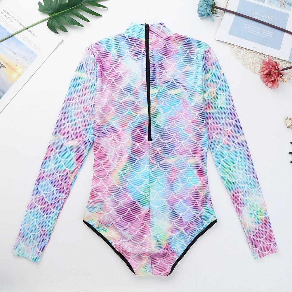 One Piece Mermaid Scale Print Swimwear-STYLEGOING