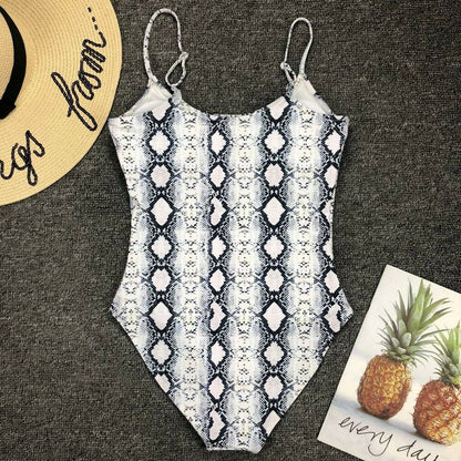 Leopard One Piece Bikini Set-STYLEGOING