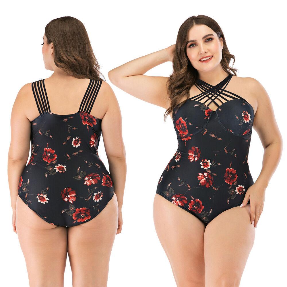 Plus Size Monokini Bikini Swimwear-STYLEGOING