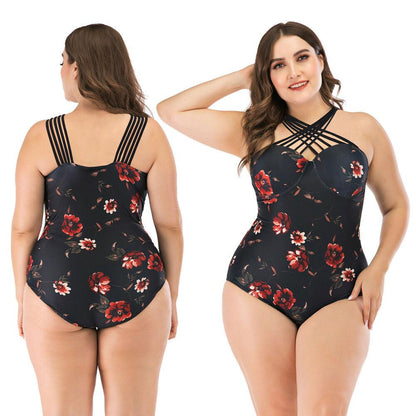 Plus Size Monokini Bikini Swimwear-STYLEGOING