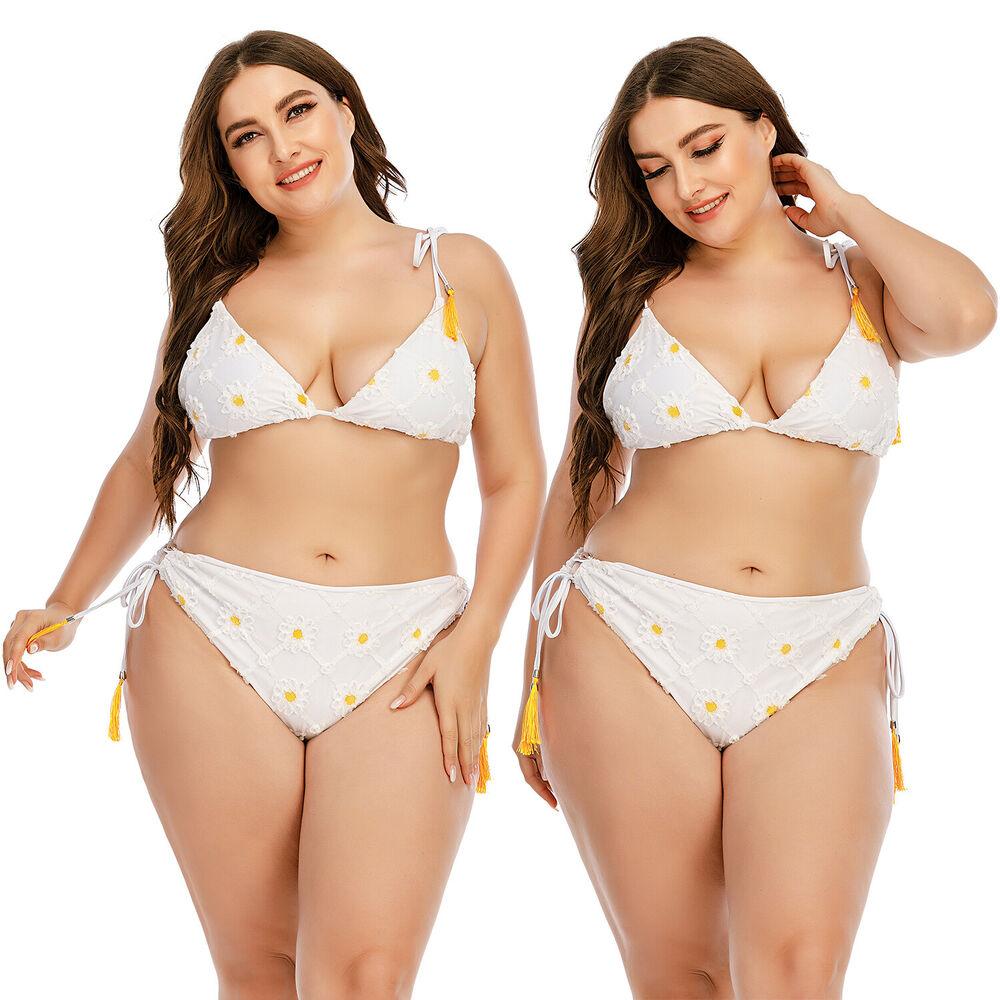 Plus Size Tassel Bikini Set Bra-STYLEGOING