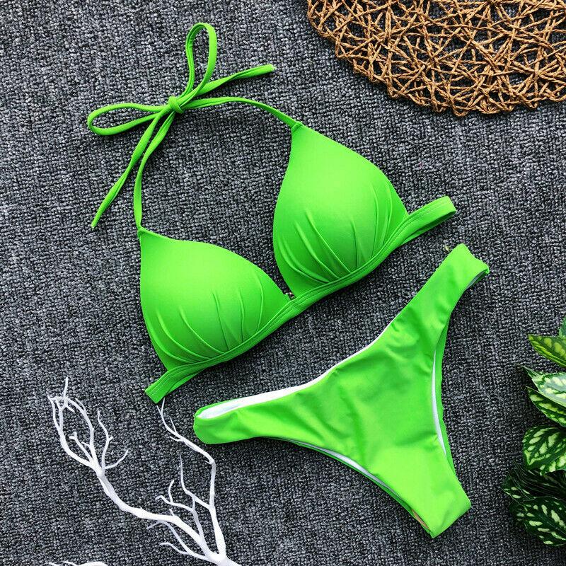Womens Swimwear Triangle Bikini Set-STYLEGOING